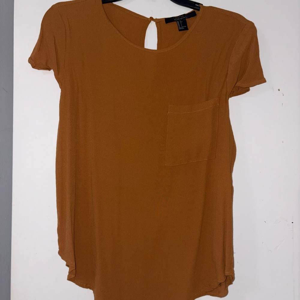 Forever 21 Rust Short Sleeve Top